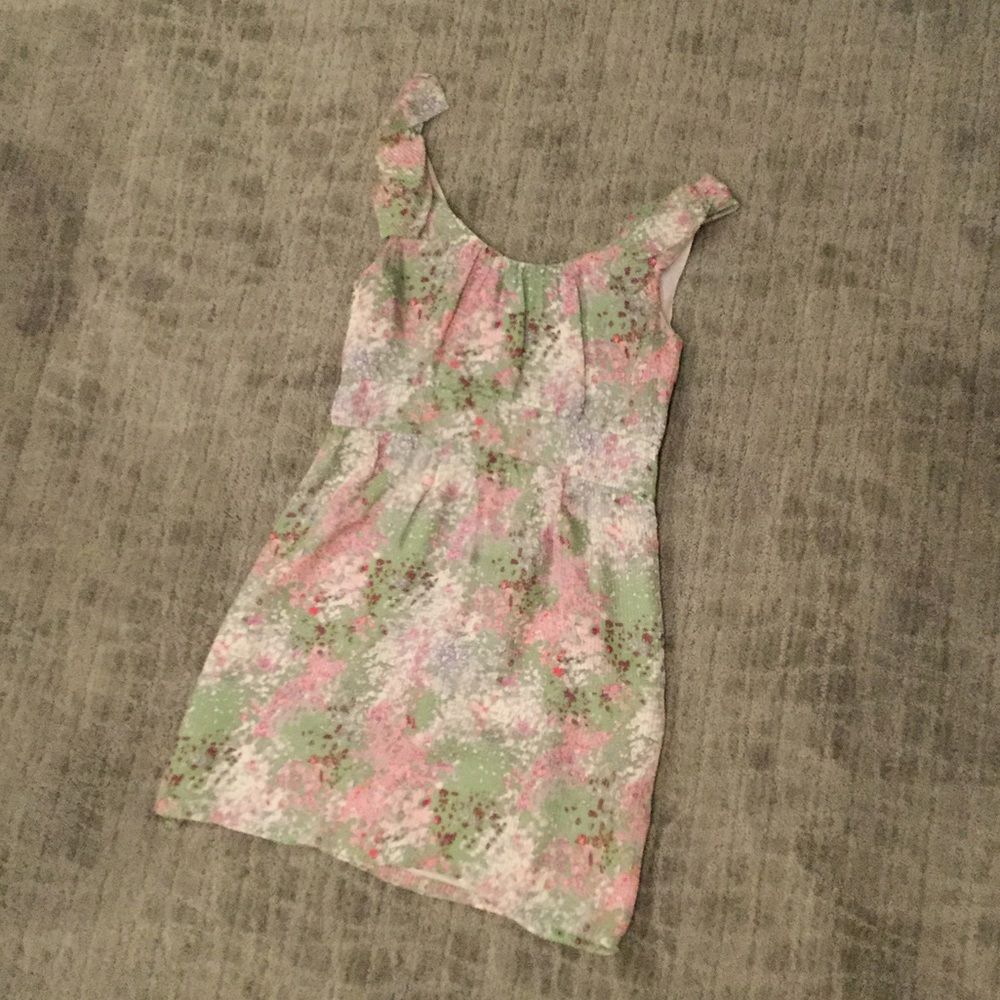J.Crew silk floral cocktail dress